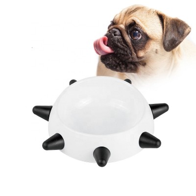 Rivet pet bowl feed cat food drinking water non-slip pet plastic feeder bowl dogs pet supplies